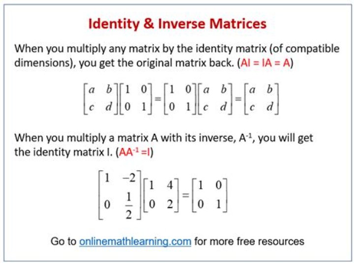 A inverse times A in the middle of a matrix multiplication