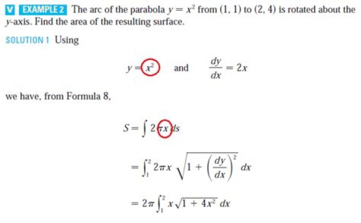 Area of a Surface of Revolution (Integration)