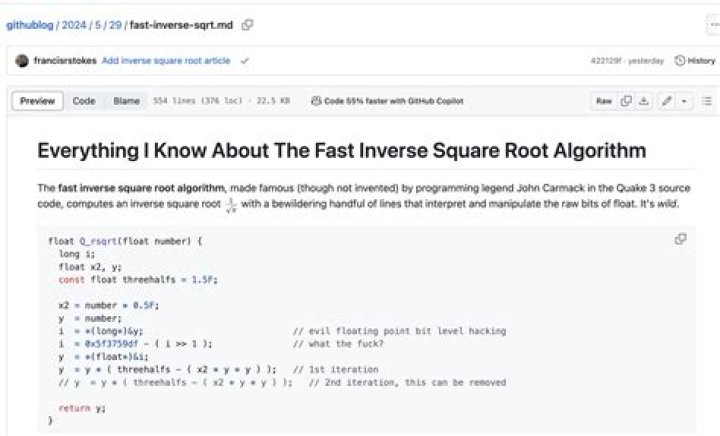 Fastest Square Root Algorithm