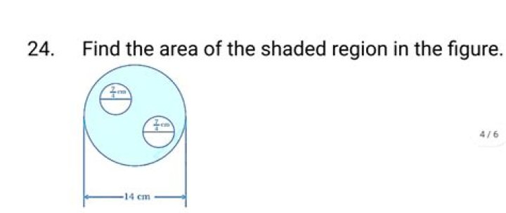Find the area of the shaded region in the figure