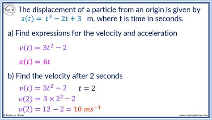 Finding Particle Distance with Acceleration Function