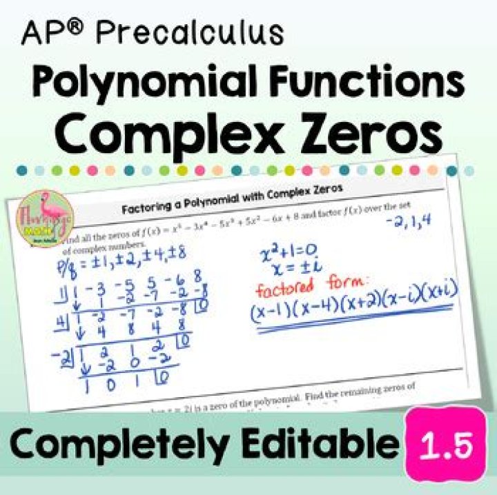 Finding zeros of polynomial given a complex zero