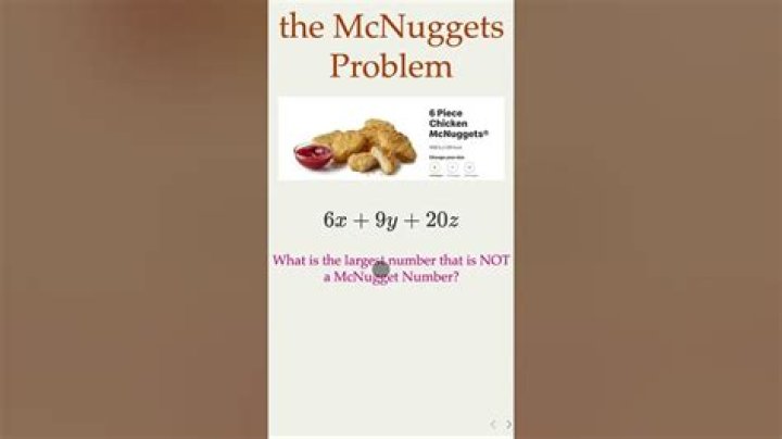 General McNugget problem