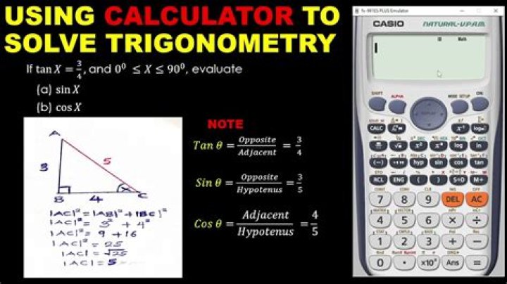 How can I see alternative trigonometry solutions on a calculator?