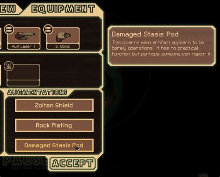 How do I fix this broken stasis pod?