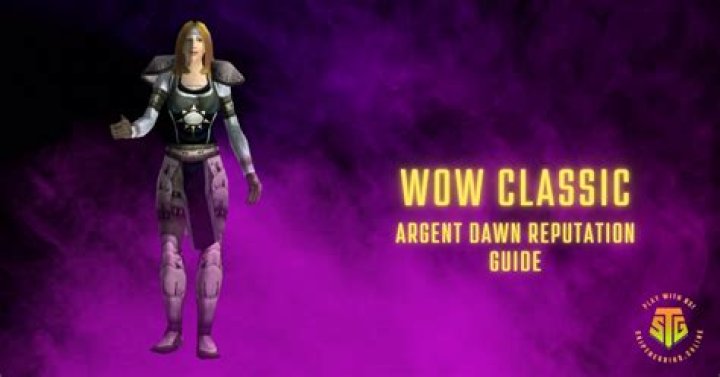 How do I get reputation with Argent Dawn?