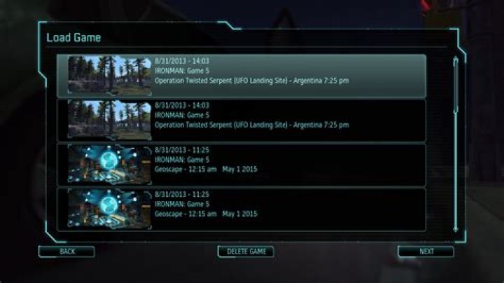 How to clean up my messed up savegames list?