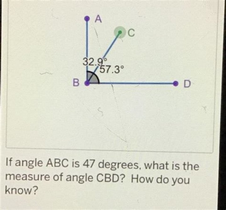 How to find measurements of angle CBD?