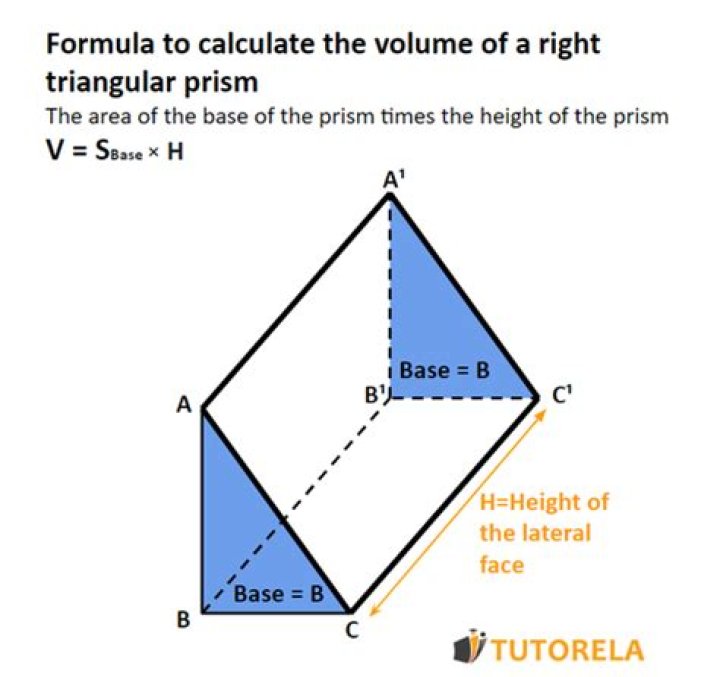 How to find the height of the triangular prism?