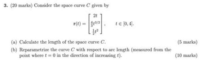 How to reparametrize with respect to arc length?