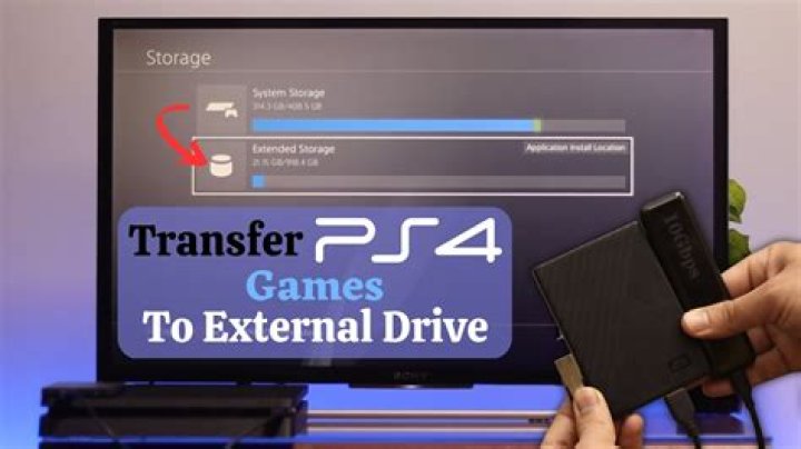 How to transfer PS4 game files from an old internal drive to a new one (bigger one)