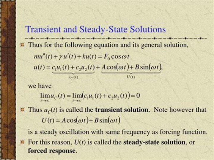In differential equations, do transient state and steady state always go hand in hand?