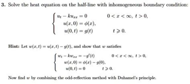 inhomogeneous heat equation with mixed boundary conditons