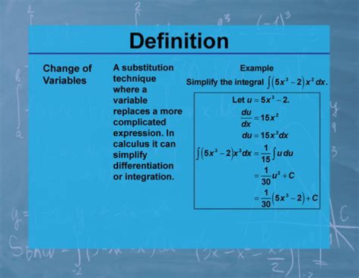 Integration w/ Change of Variables