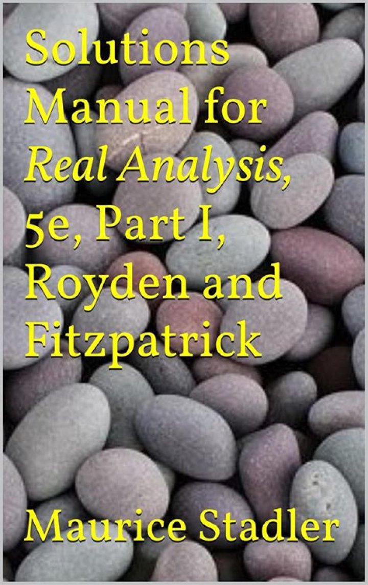 Is there a solution manual for Royden fourth edition?