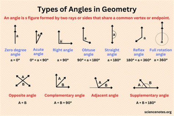 Kiselev's geometry: Angles that have a common vertex