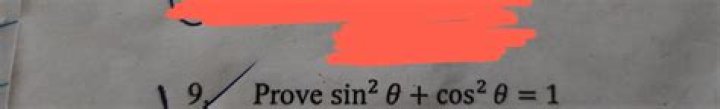 Prove $\sin^2\theta + \cos^2\theta = 1$