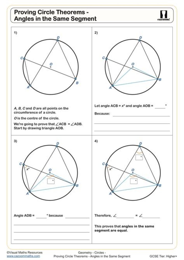 Proving the Secant Angles in the Circle