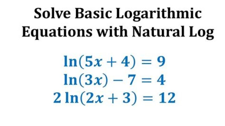 Rules for natural logging both sides of an equation?
