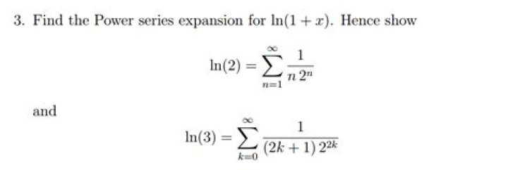 Series Expansion for $\ln(x)$