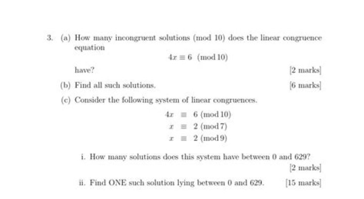 Show that $x^{2} \equiv 1 \pmod{15}$ has four incongruent solutions mod 15.