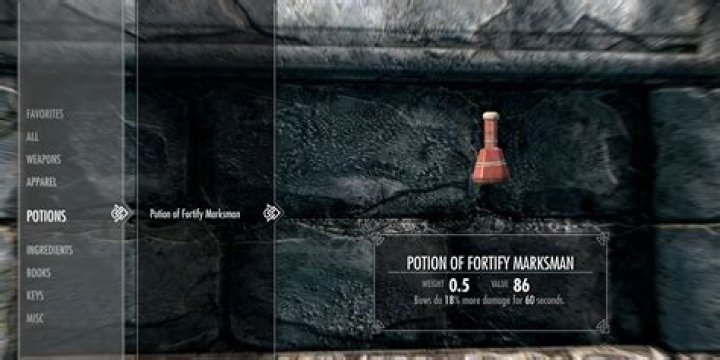 Skyrim Fortify Smithing Option does not appear