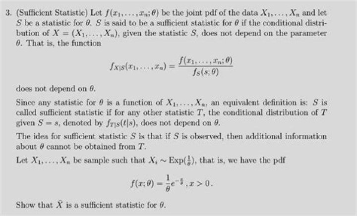 Sufficient Statistic for a Geometric R.V.
