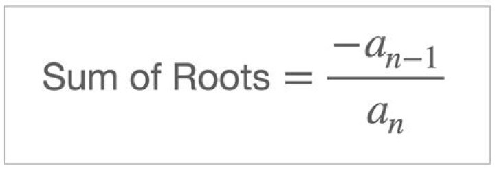 Sum and product of roots of a polynomial