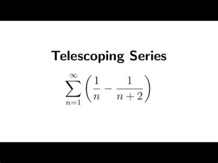 Telescoping series sum