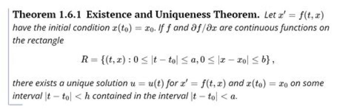 Using the Existence and uniqueness theorem to find the interval of validity of a unique solution in a Linear ODE