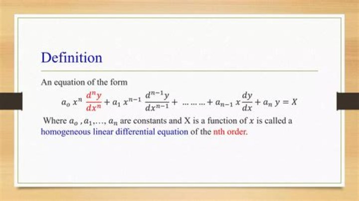 What exactly is a homogeneous equation?