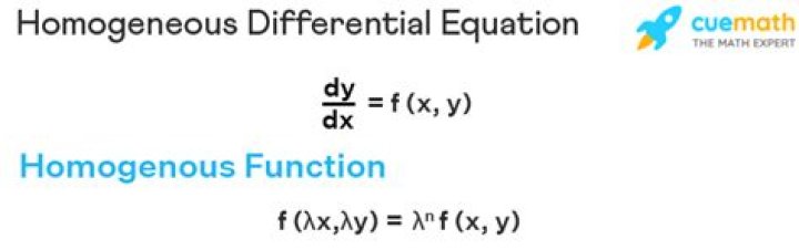 What is a homogeneous Differential Equation?