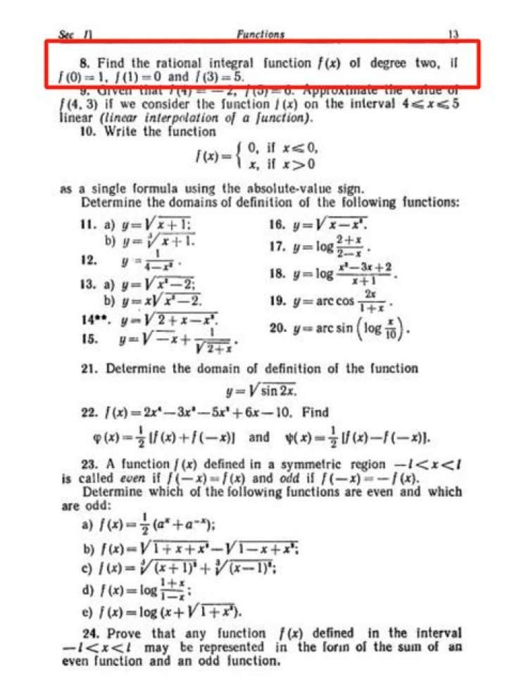 What is rational integral function