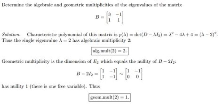 why geometric multiplicity is bounded by algebraic multiplicity?